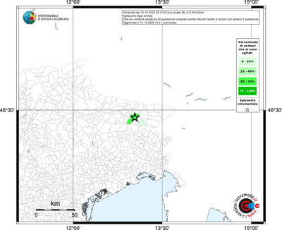 Mappa territorio comunale con almeno 3 questionari