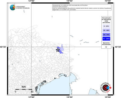 Mappa territorio comunale con almeno 3 questionari