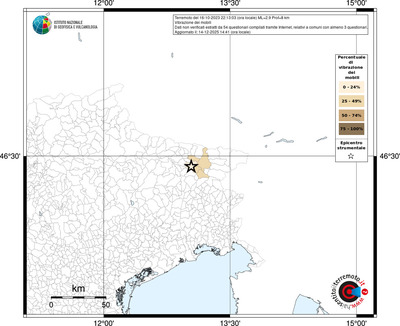 Mappa territorio comunale con almeno 3 questionari