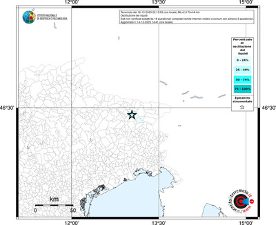 Mappa territorio comunale con almeno 3 questionari