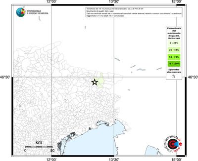 Mappa territorio comunale con almeno 3 questionari