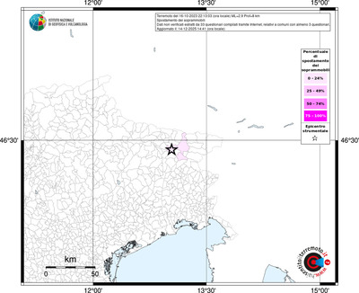 Mappa territorio comunale con almeno 3 questionari