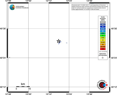 Mappa EMS - territori località