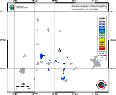 Mappa EMS - territori località