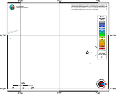 Mappa EMS - territori località