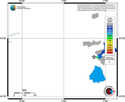 Mappa EMS - territori comuni