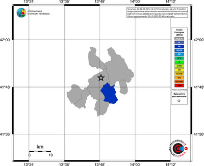 Mappa EMS - territori comuni