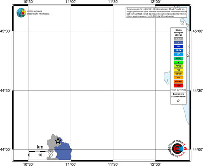 Mappa EMS - territori comuni