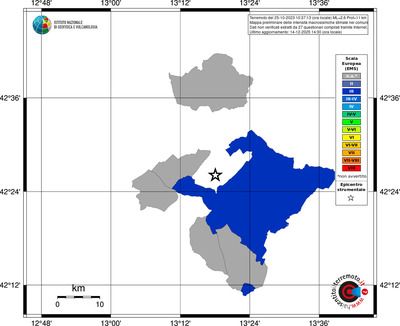 Mappa EMS - territori comuni