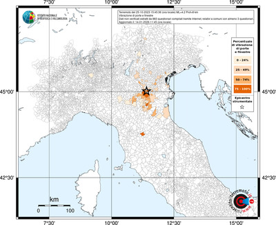 Mappa territorio comunale con almeno 3 questionari