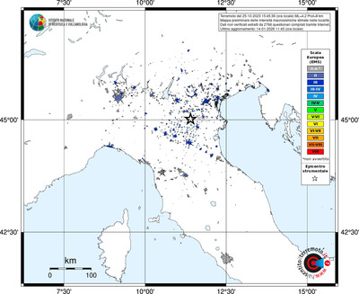 Mappa EMS - territori località