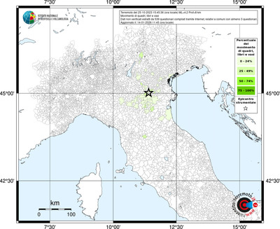 Mappa territorio comunale con almeno 3 questionari