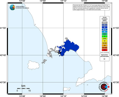 Mappa EMS - territori delle località