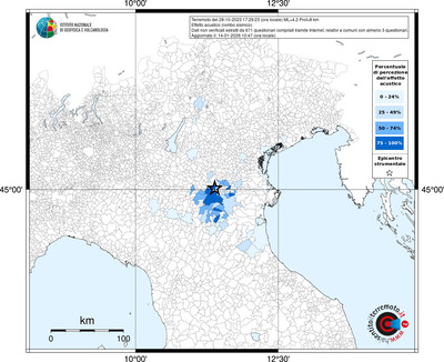 Mappa territorio comunale con almeno 3 questionari