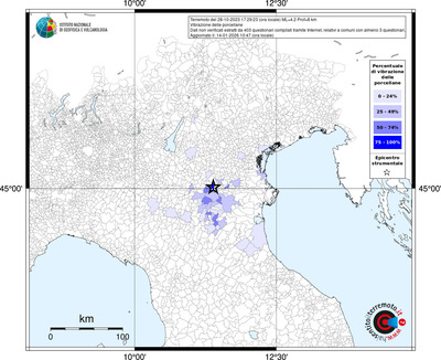 Mappa territorio comunale con almeno 3 questionari