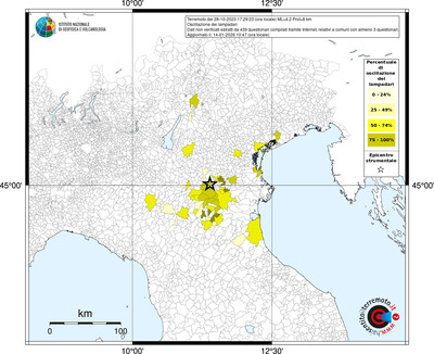 Mappa territorio comunale con almeno 3 questionari