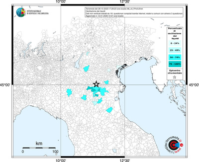 Mappa territorio comunale con almeno 3 questionari