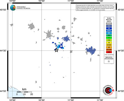Mappa MCS - territori località