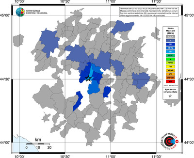 Mappa MCS - territori comuni