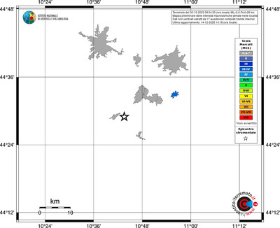 Mappa MCS - territori località