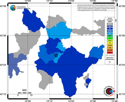 Mappa EMS - territori comuni