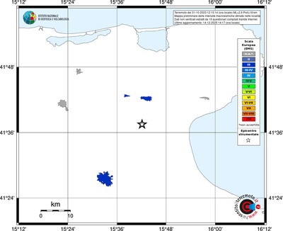Mappa EMS - territori località