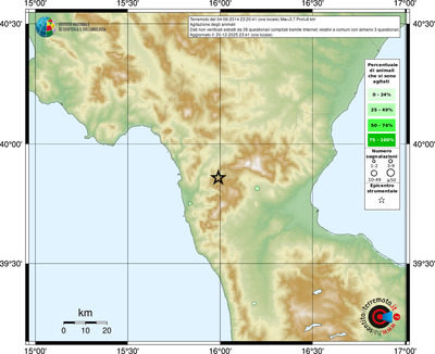 Mappa comuni con almeno 3 questionari