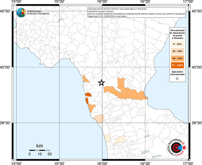 Mappa territorio comunale con almeno 3 questionari