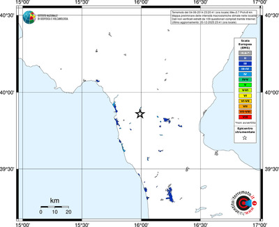 Mappa EMS - territori località