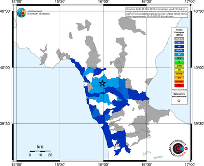 Mappa EMS - territori comuni