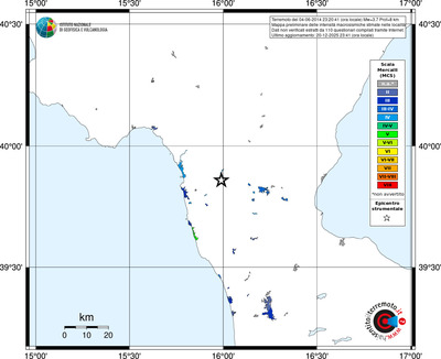 Mappa MCS - territori località