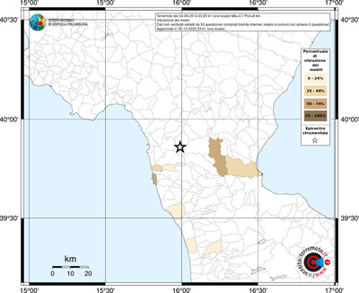 Mappa territorio comunale con almeno 3 questionari