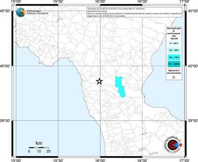 Mappa territorio comunale con almeno 3 questionari