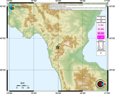 Mappa comuni con almeno 3 questionari