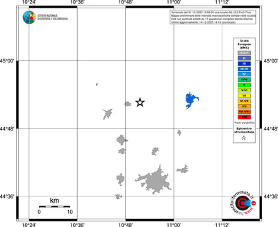 Mappa EMS - territori località
