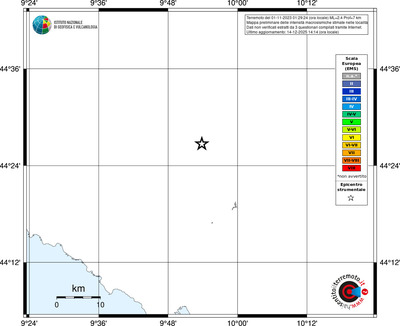 Mappa EMS - territori località