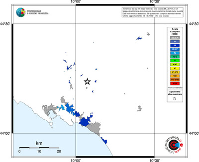 Mappa EMS - territori località