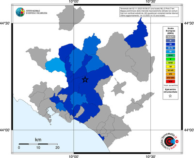 Mappa EMS - territori comuni