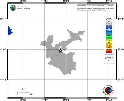 Mappa EMS - territori comuni