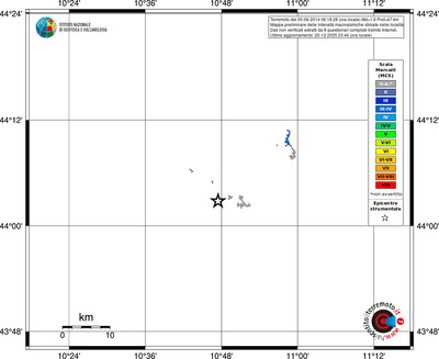 Mappa MCS - territori località