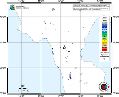 Mappa EMS - territori località