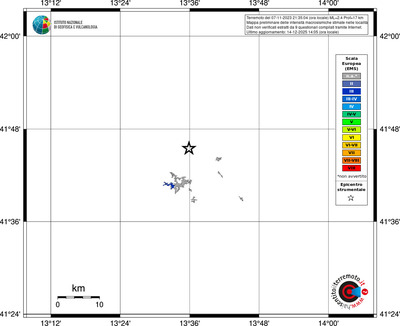 Mappa EMS - territori località