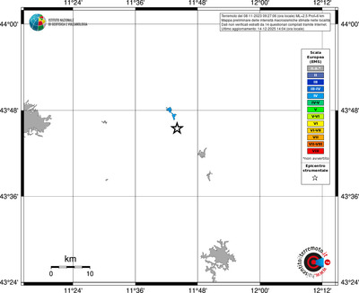 Mappa EMS - territori località