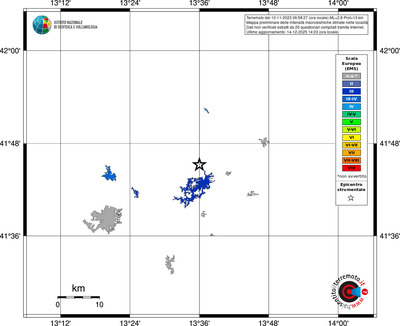 Mappa EMS - territori località