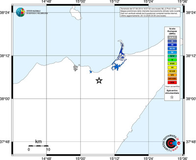 Mappa EMS - territori località
