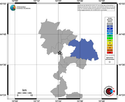 Mappa MCS - territori comuni
