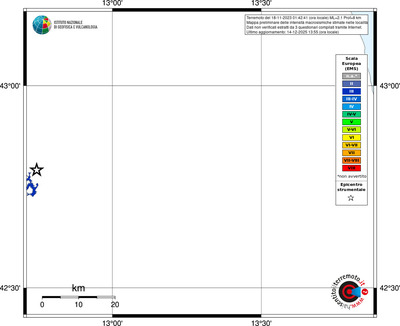 Mappa EMS - territori località