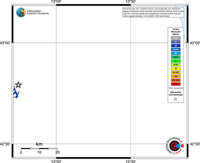 Mappa MCS - territori località