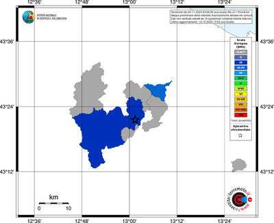 Mappa EMS - territori comuni