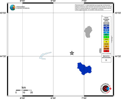 Mappa EMS - territori comuni